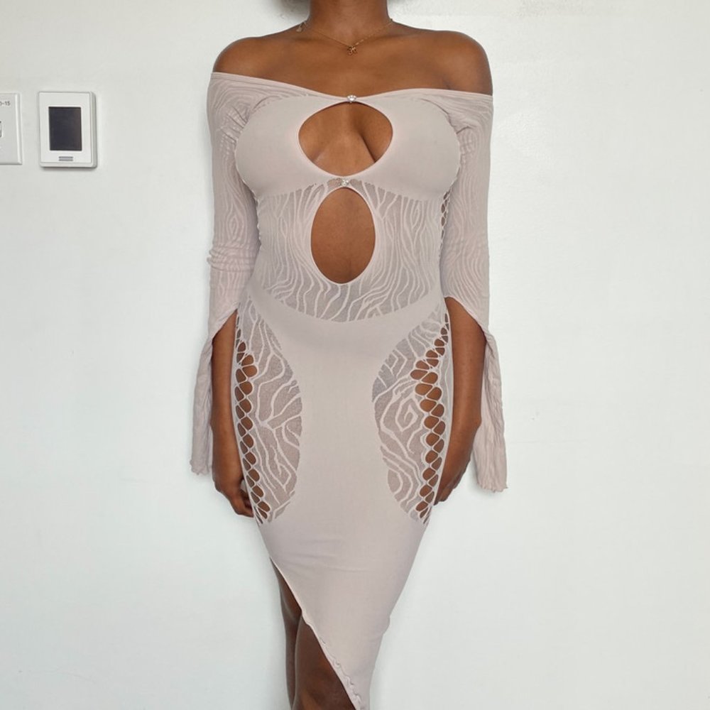 Poster Girl Charlotte Dress in Bone